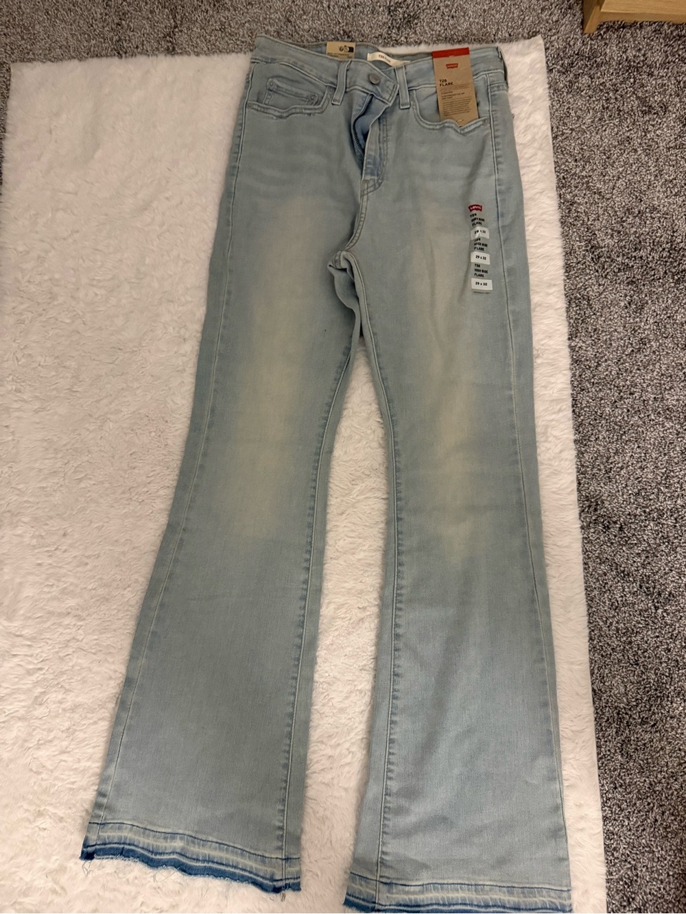 Levi's Women's 726 Light Blue Flare Jeans